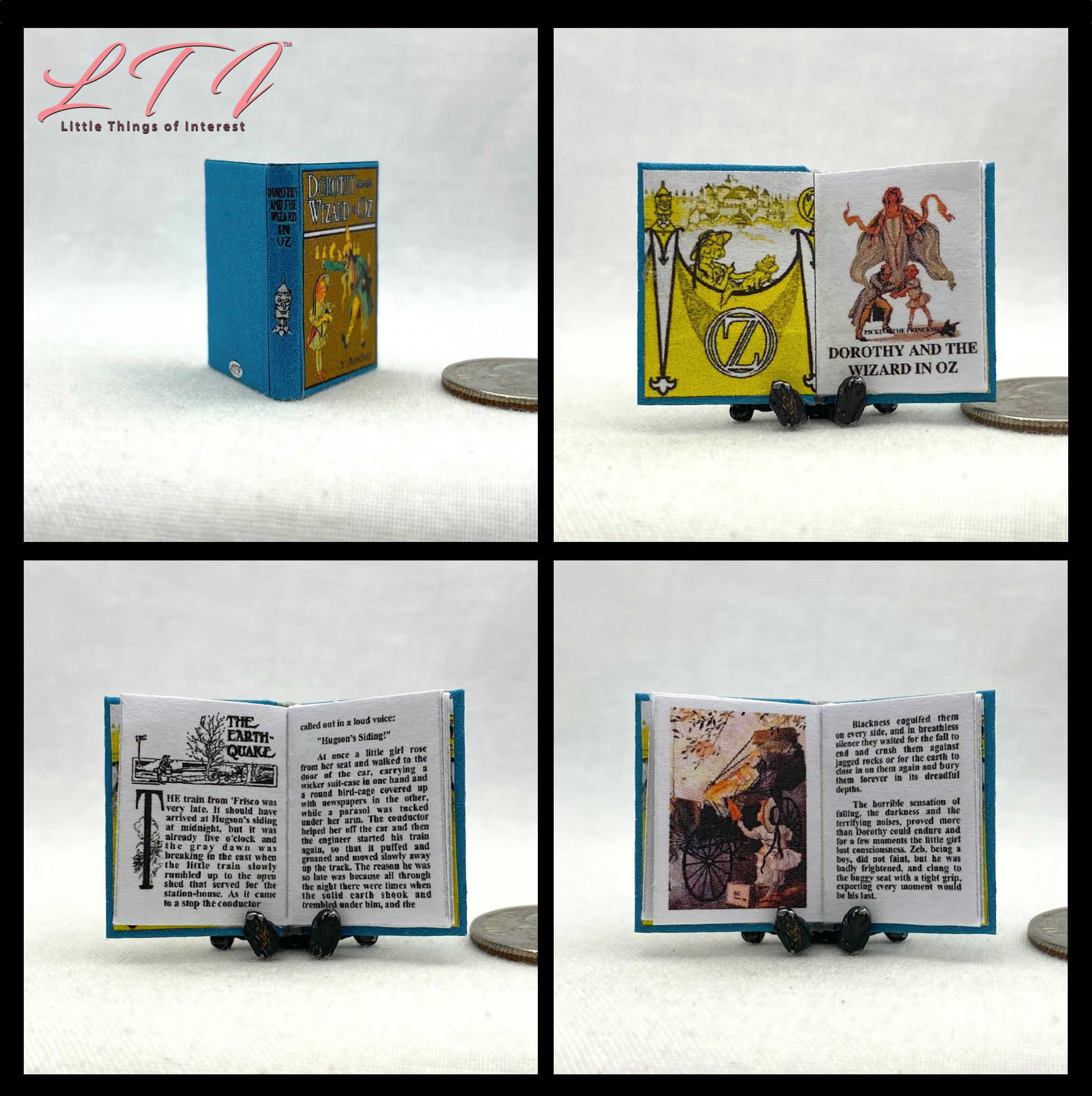 Little Women Readable Illustrated Book – 1:12 Scale Miniature Dollhouse Accessory